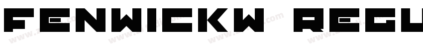 FenwickW00 Regular R字体转换